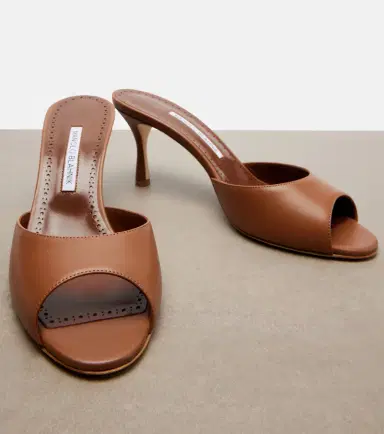 Manolo Blahnik Jada leather mules | Thumbnail 2