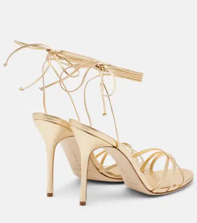 Manolo Blahnik Leva 105 metallic leather sandals | Thumbnail 3 Manolo Blahnik Leva 105 metallic leather sandals | Thumbnail 3