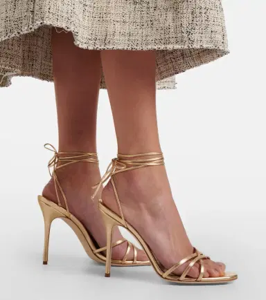 Manolo Blahnik Leva 105 metallic leather sandals | Thumbnail 6 Manolo Blahnik Leva 105 metallic leather sandals | Thumbnail 6