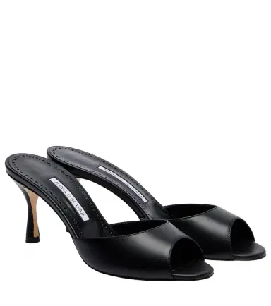 Manolo Blahnik Jada 70 leather mules | Thumbnail 1
