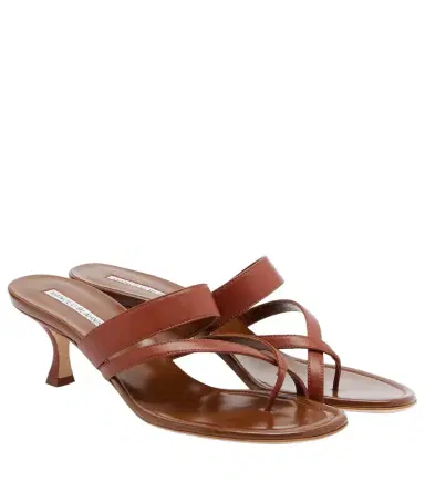 Manolo Blahnik Susa leather thong sandals | Thumbnail 1