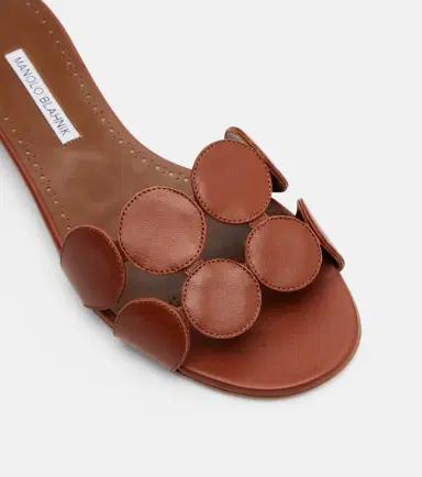 Manolo Blahnik Haribalmuflat leather slides | Thumbnail 2