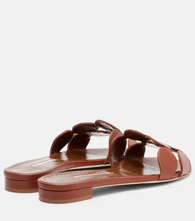 Manolo Blahnik Haribalmuflat leather slides | Thumbnail 3