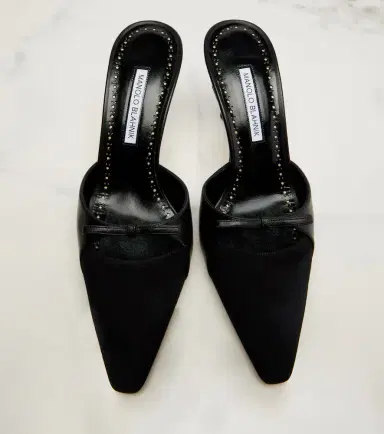 Manolo Blahnik Tapidpla leather mules | Thumbnail 4