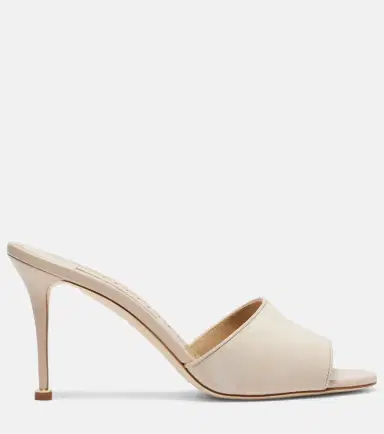 Manolo Blahnik Larache 90 suede mules | Thumbnail 3