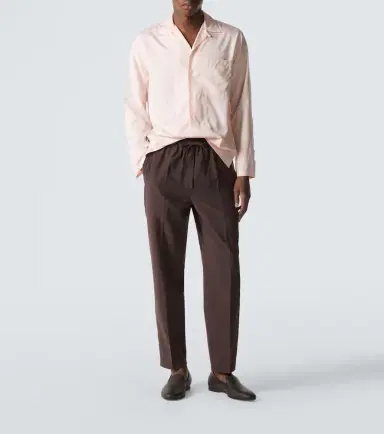 Umit Benan Selly silk-blend straight pants | Thumbnail 2 Umit Benan Selly silk-blend straight pants | Thumbnail 2