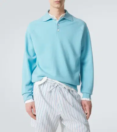 UMIT BENAN Diana cashmere polo sweater | Thumbnail 3