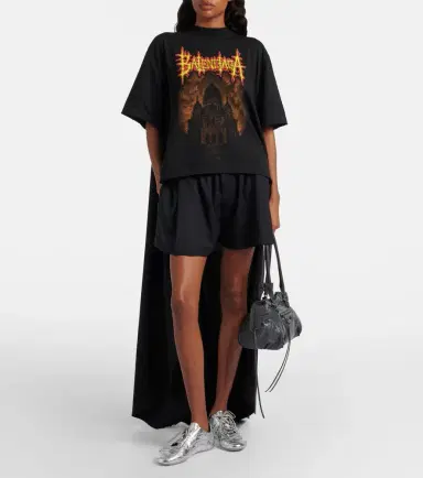 Balenciaga Printed cotton jersey T-shirt | Thumbnail 6