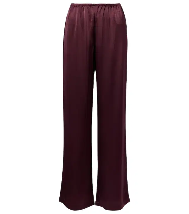 Leset Barb satin wide-leg pants