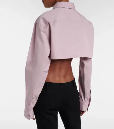 Balenciaga Cropped cotton and silk poplin shirt | Thumbnail 5 Balenciaga Cropped cotton and silk poplin shirt | Thumbnail 5