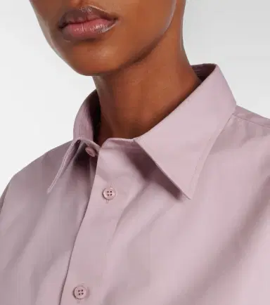 Balenciaga Cropped cotton and silk poplin shirt | Thumbnail 6 Balenciaga Cropped cotton and silk poplin shirt | Thumbnail 6