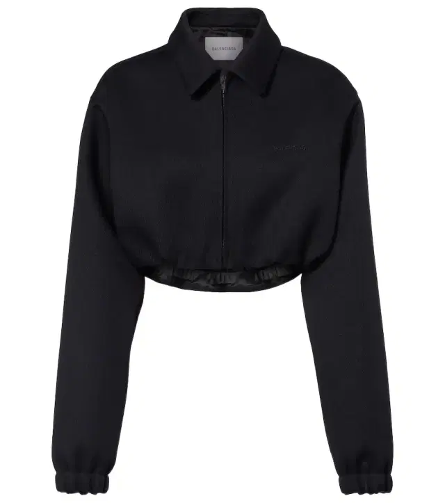 Cropped blouson jacket
