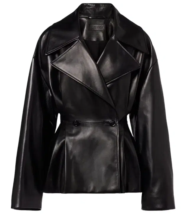Balenciaga Double-breasted leather jacket