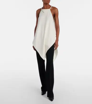 Balenciaga Wool twill slim pants | Thumbnail 6