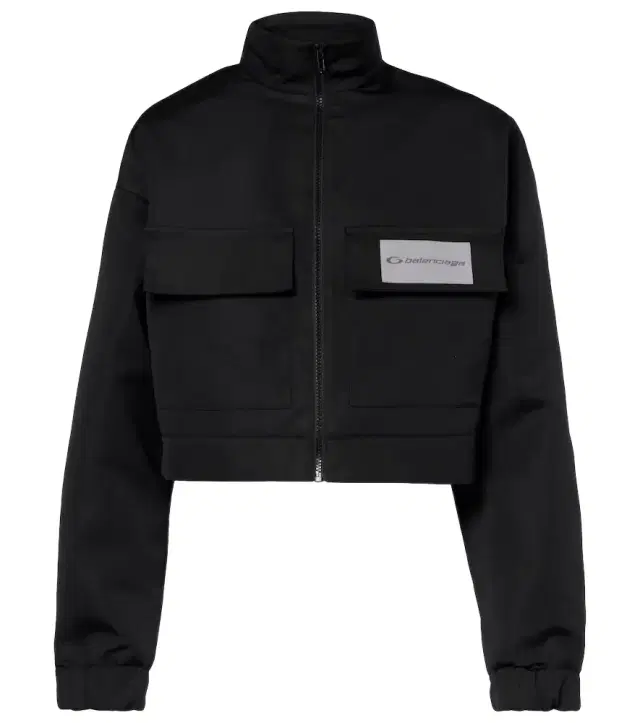 Balenciaga Cropped technical faille track jacket