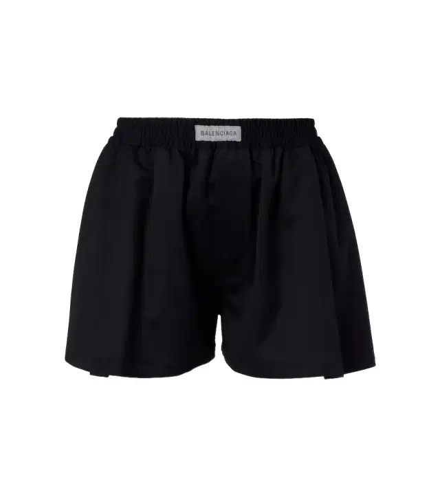 Logo wool-blend shorts