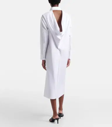 Balenciaga Cotton poplin shirt dress | Thumbnail 5