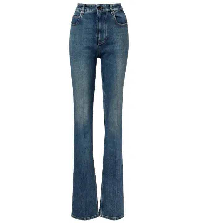 High-rise straight jeans
