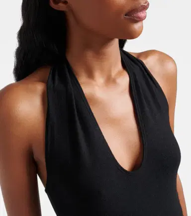 Leset Lauren halterneck jersey top | Thumbnail 4