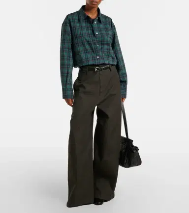 Rohe Róhe Checked oversized wool-blend shirt | Thumbnail 2