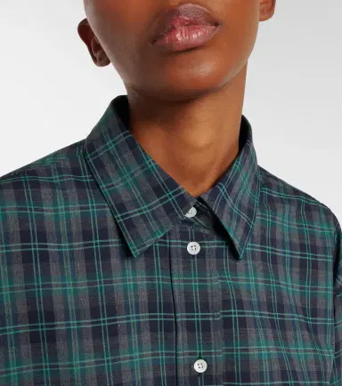Rohe Róhe Checked oversized wool-blend shirt | Thumbnail 4