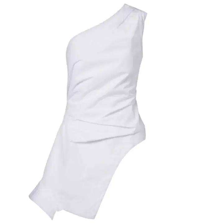 Róhe Asymmetric one-shoulder cotton poplin top