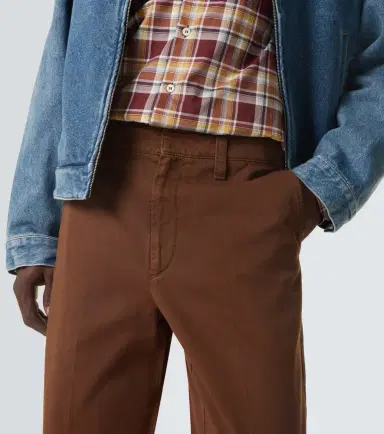 Prada Cropped cotton gabardine slim pants | Thumbnail 2