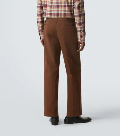 Prada Cropped cotton gabardine slim pants | Thumbnail 3