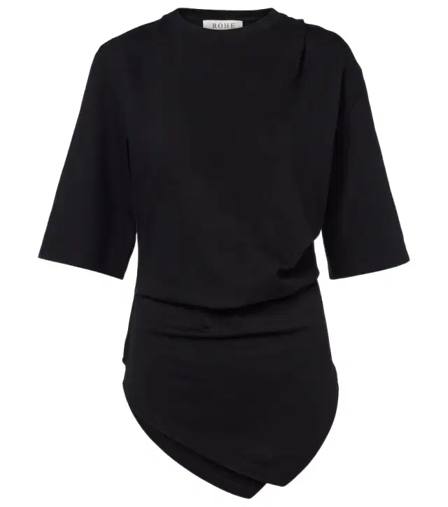 Rohe Róhe Gathered cotton T-shirt
