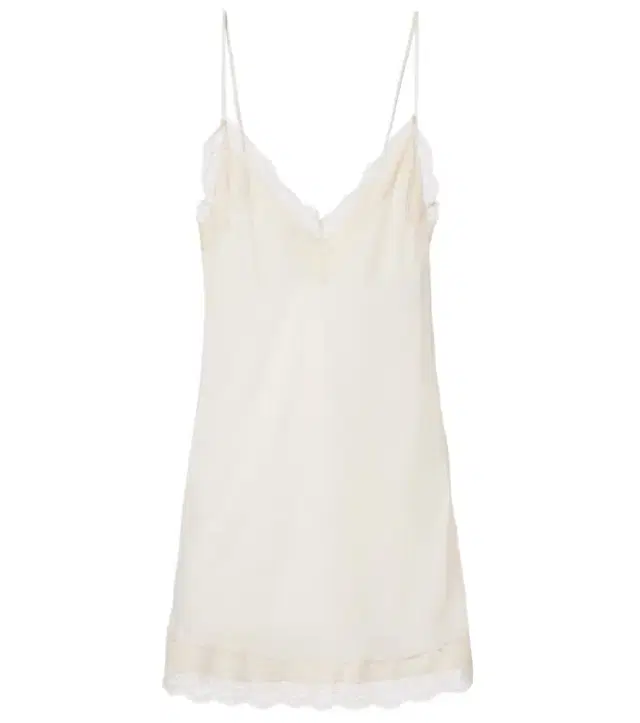 Róhe Lace-trimmed satin camisole