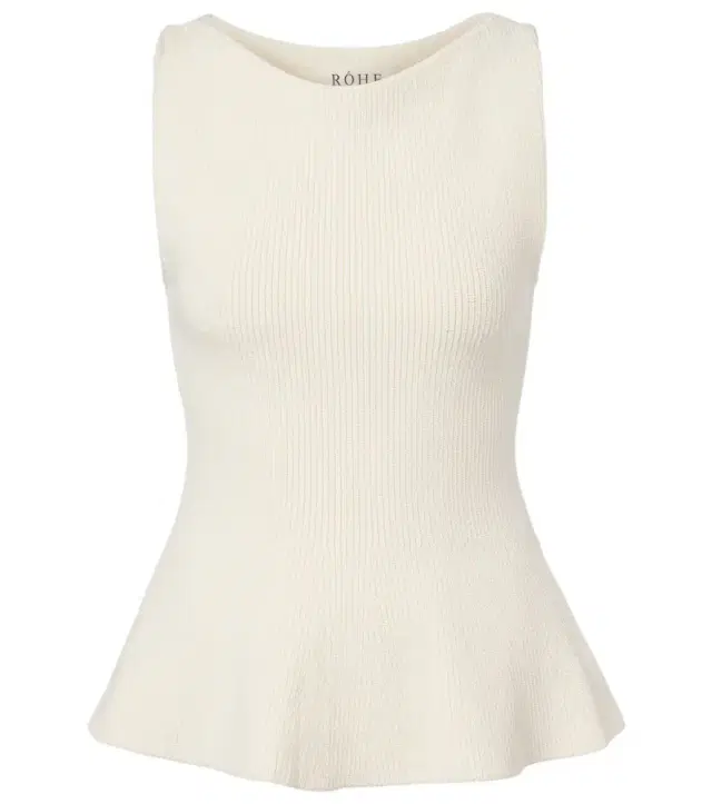 Róhe Knitted cotton top