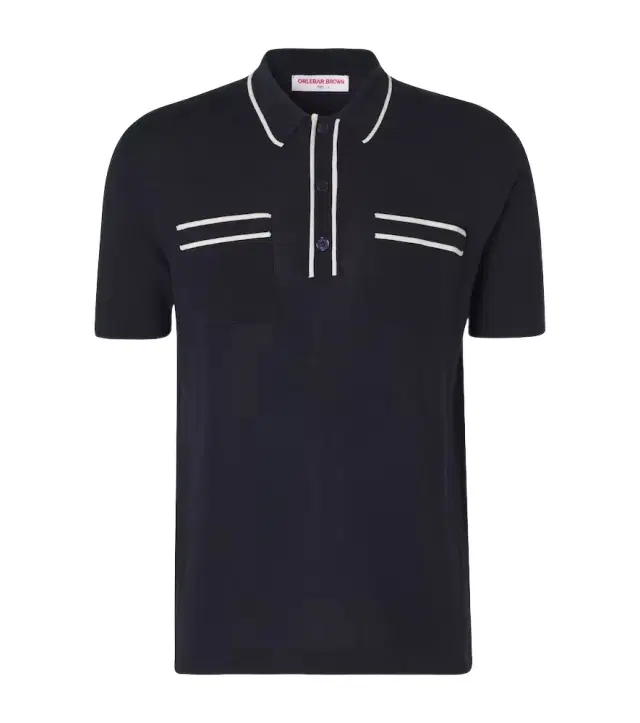 Orlebar Brown Keeling cotton and silk polo shirt