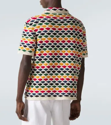 Orlebar Brown Batten crochet cotton bowling shirt | Thumbnail 3