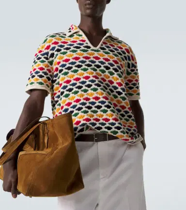 Orlebar Brown Batten crochet cotton bowling shirt | Thumbnail 4