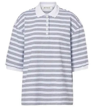 Rohe Róhe Striped oversized cotton polo shirt | Thumbnail 1 Rohe Róhe Striped oversized cotton polo shirt | Thumbnail 1