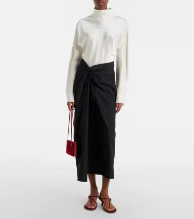RÓHE Róhe Gathered midi skirt | Thumbnail 3 RÓHE Róhe Gathered midi skirt | Thumbnail 3