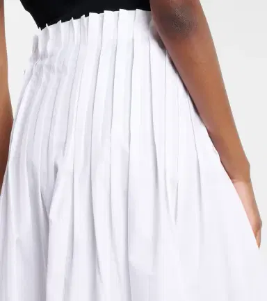 RÓHE Róhe Pleated cotton poplin midi skirt | Thumbnail 3