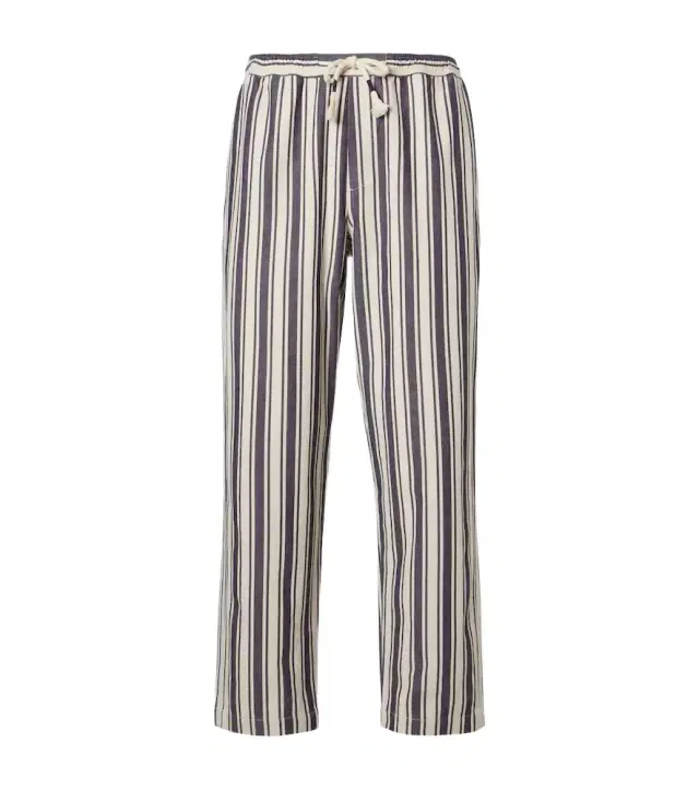 Sonoran striped cotton straight pants