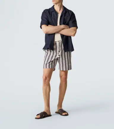 Orlebar Brown Alex striped cotton shorts | Thumbnail 3