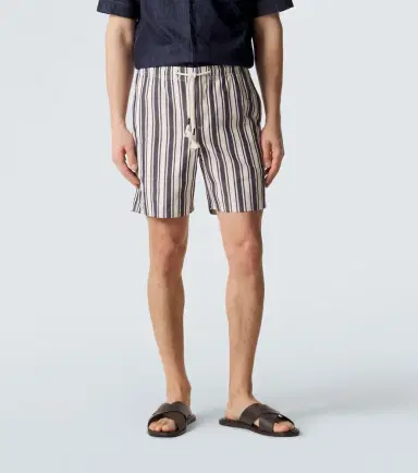 Orlebar Brown Alex striped cotton shorts | Thumbnail 5