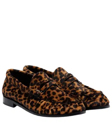 Saint Laurent Le Loafer calf hair penny loafers | Thumbnail 1 Saint Laurent Le Loafer calf hair penny loafers | Thumbnail 1