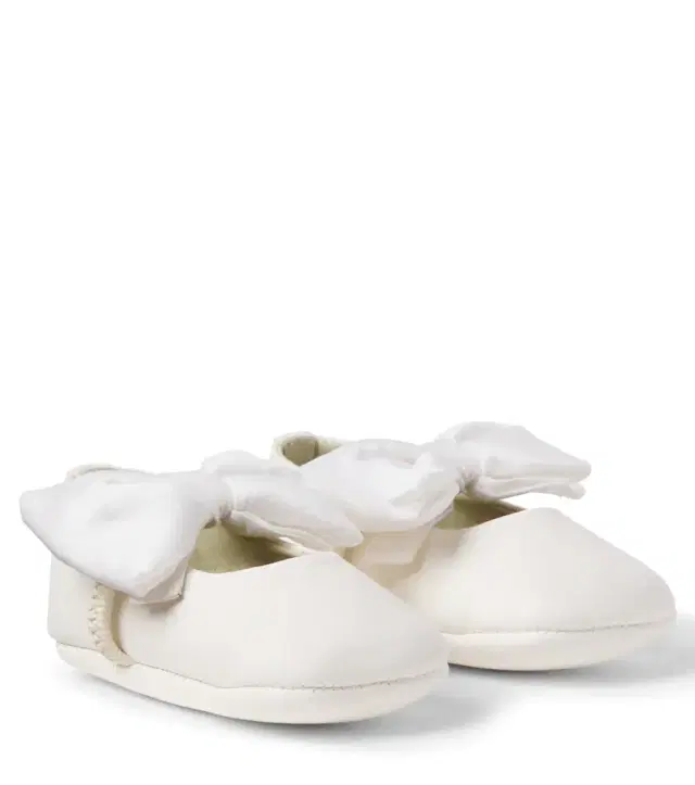 PePe PèPè Baby Rose bow-detail leather booties