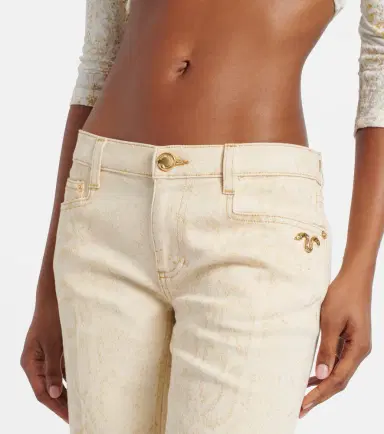 Roberto Cavalli Snake-print flared jeans | Thumbnail 3