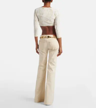 Roberto Cavalli Snake-print flared jeans | Thumbnail 4