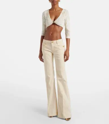 Roberto Cavalli Snake-print flared jeans | Thumbnail 5