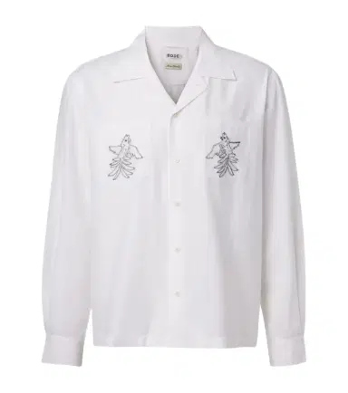 BODE Embroidered cotton and silk shirt | Thumbnail 1