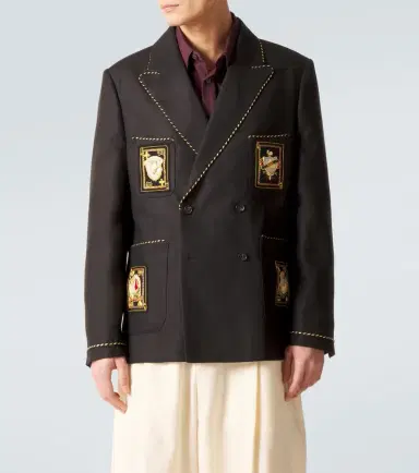 BODE Bullion Card linen suit jacket | Thumbnail 5 BODE Bullion Card linen suit jacket | Thumbnail 5