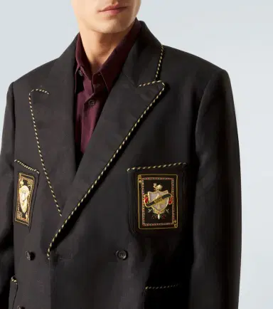 BODE Bullion Card linen suit jacket | Thumbnail 6 BODE Bullion Card linen suit jacket | Thumbnail 6