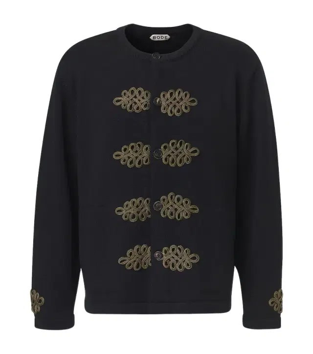 Looped Frog embroidered wool cardigan