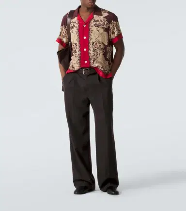 Bode Printed silk bowling shirt | Thumbnail 2